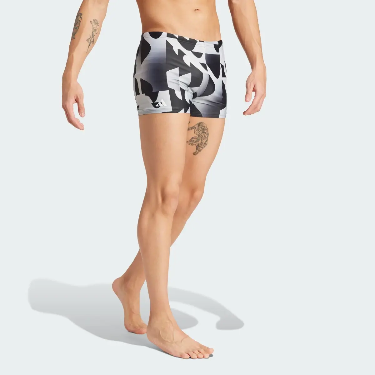 Adidas Allover Print Swim Boxers. 3