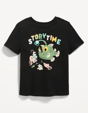 Unisex Short-Sleeve Graphic T-Shirt for Toddler black