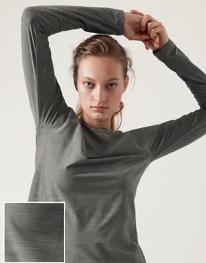 Ultimate Textured Train Top gray