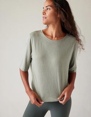 Athleta Breezy Serene Tee green