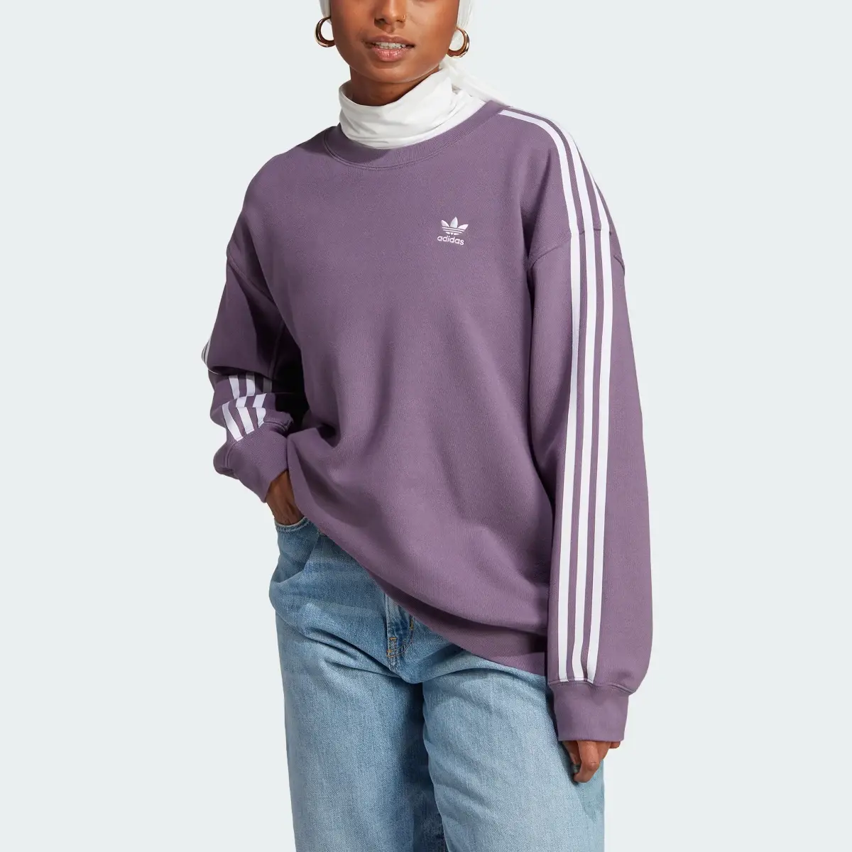 Adidas Adicolor Classics Oversized Sweatshirt. 1