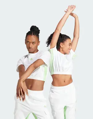 Adidas Dance 3-Stripes Crop Tee