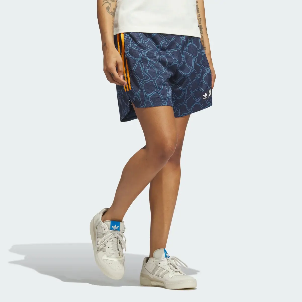 Adidas Hoop York City 3-Stripes Shorts. 3