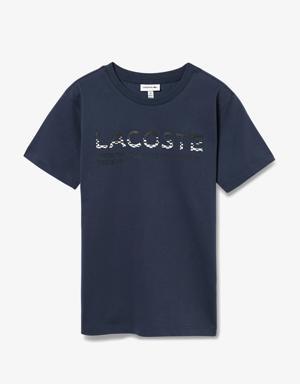 Çocuk Baskılı Lacivert T-Shirt