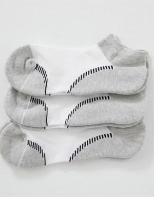 3 lü Paket Havlu Erkek Step Çorap Desenli