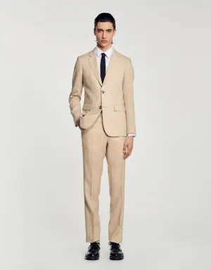 Linen suit jacket