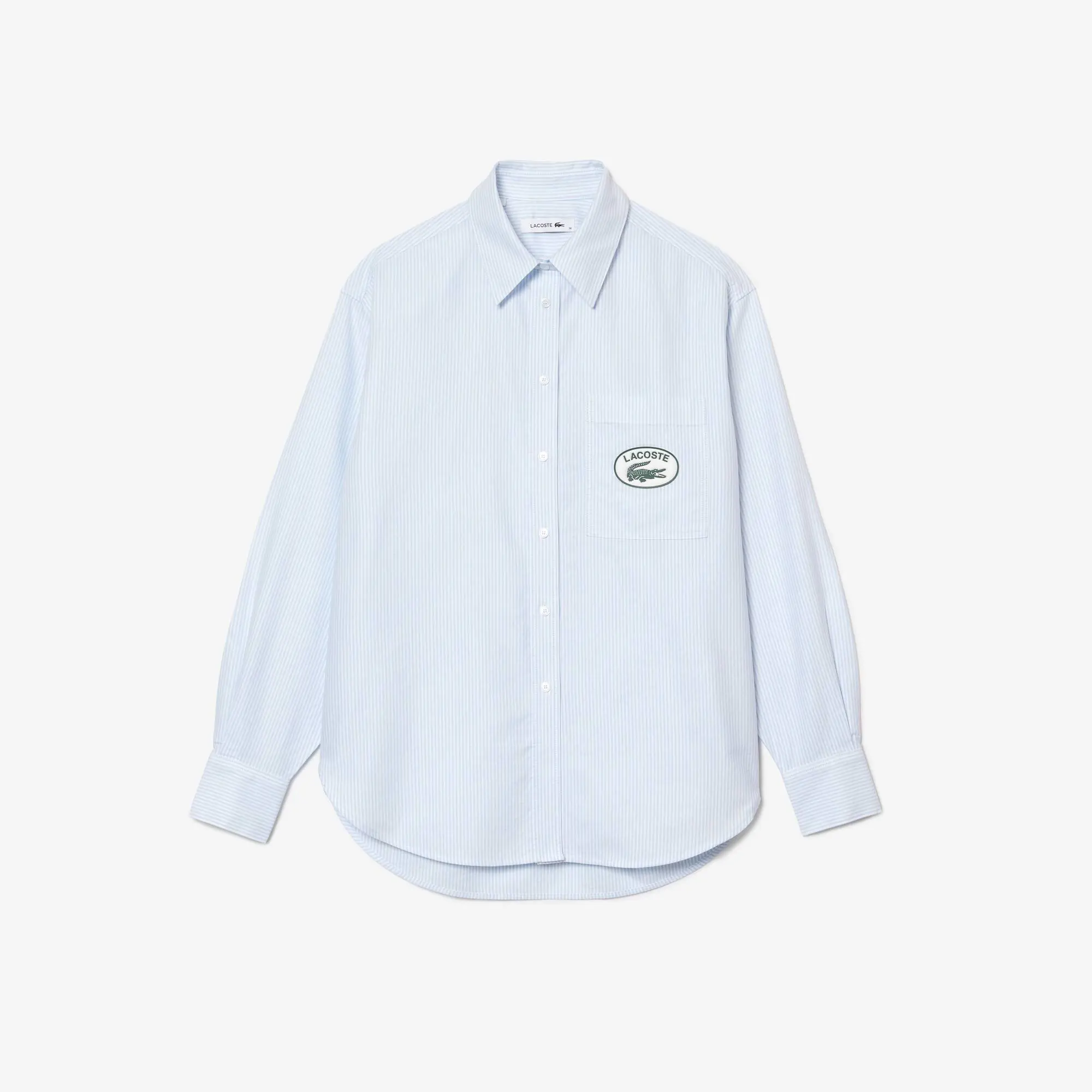 Lacoste Damen LACOSTE Bluse aus Oxford-Baumwolle. 2