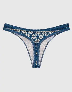 Remix Cotton Thong Panty