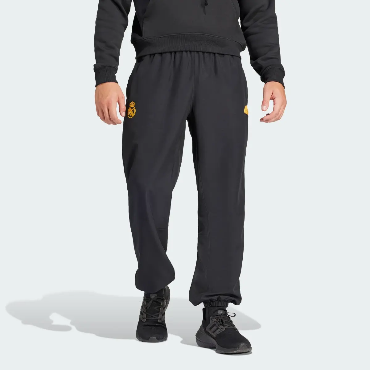 Adidas Real Madrid LFSTLR Woven Tracksuit Bottoms. 1