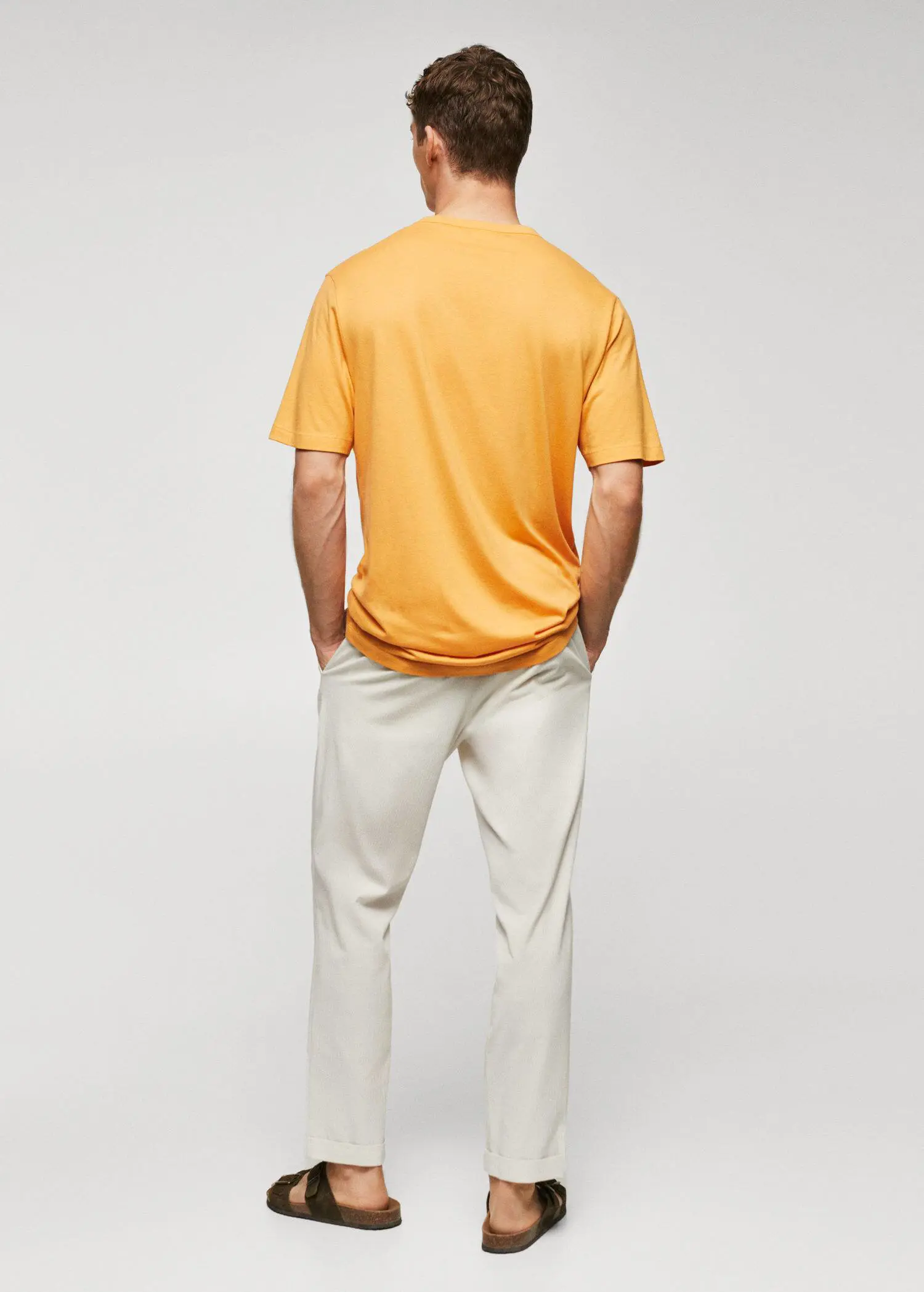 Mango Lightweight merserize günlük tişört. 3
