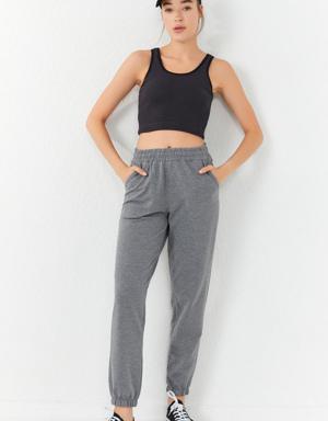 Tommy Life Füme Basic Sıfır Kol Dar Kalıp U Yaka Kadın Crop Top Atlet - 97160. 3 Tommy Life Füme Basic Sıfır Kol Dar Kalıp U Yaka Kadın Crop Top Atlet - 97160. 3