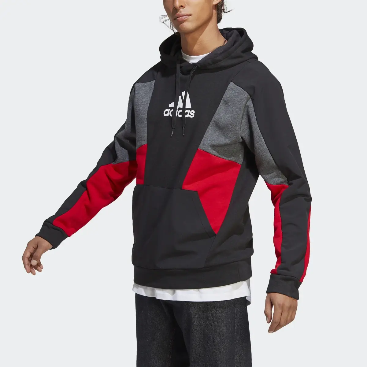 Adidas Essentials Colorblock Hoodie. 1