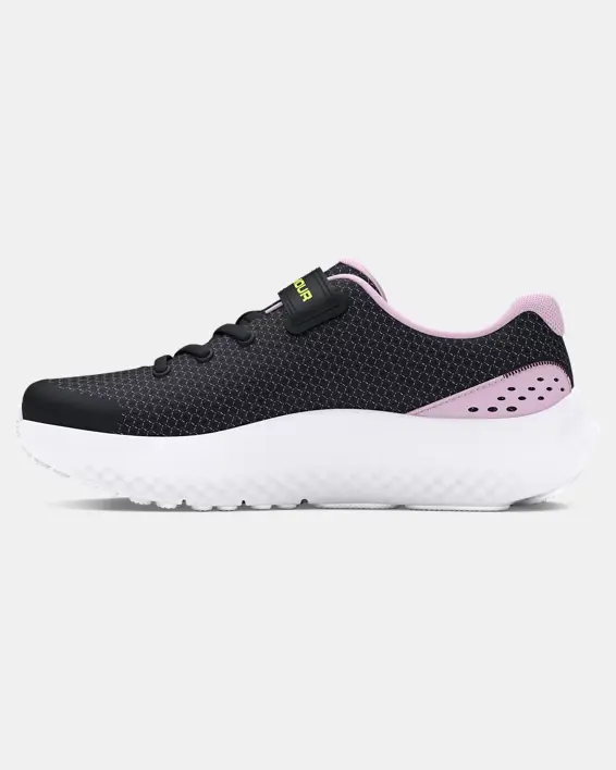 Under Armour Girls' Pre-School UA Surge 4 AC Running Shoes. 2