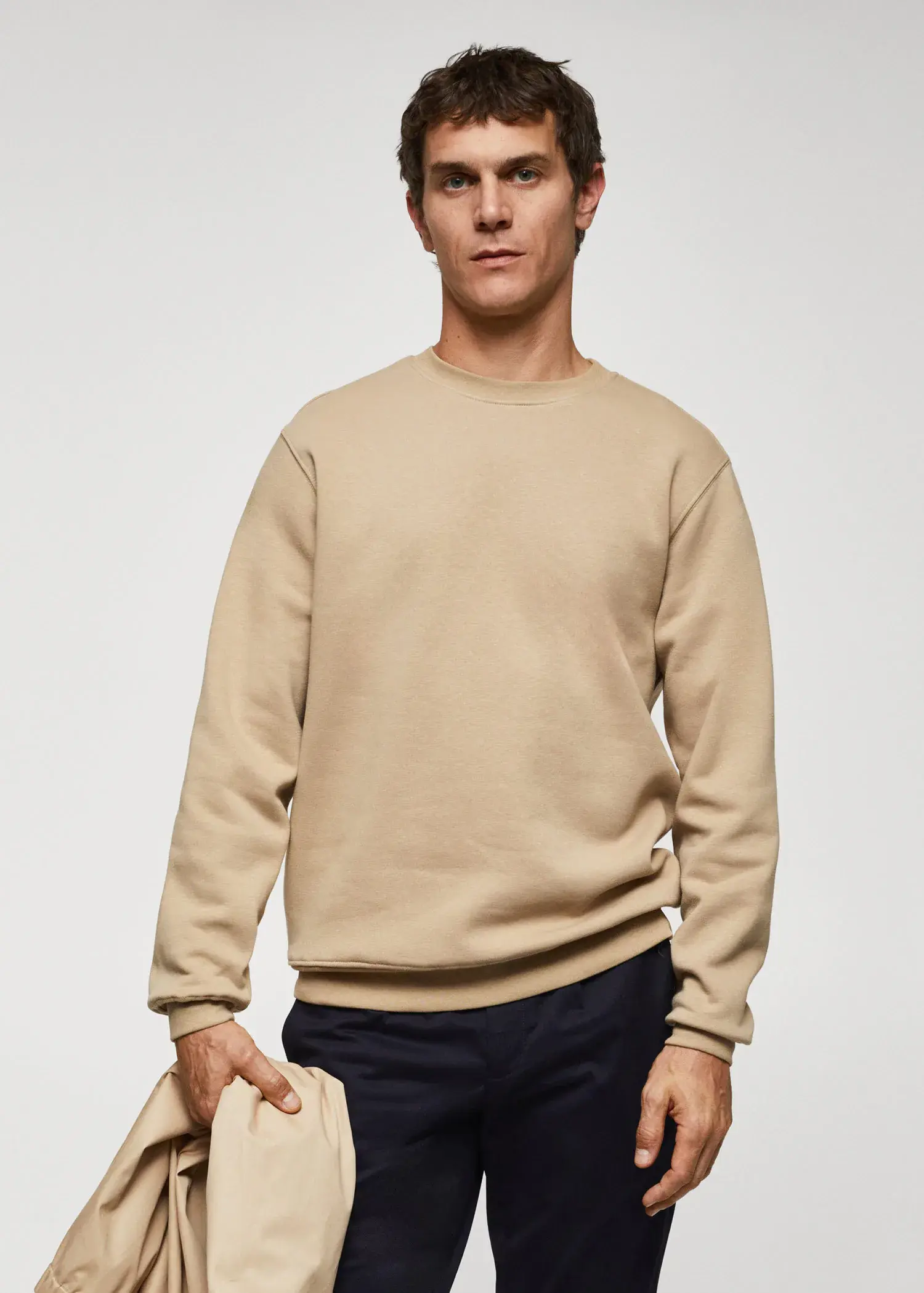Mango Lightweight cotton sweatshirt. 1
