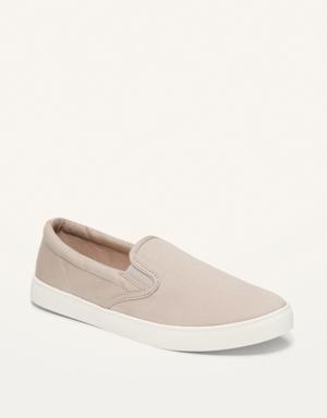Old Navy Canvas Slip-On Sneakers For Women brown