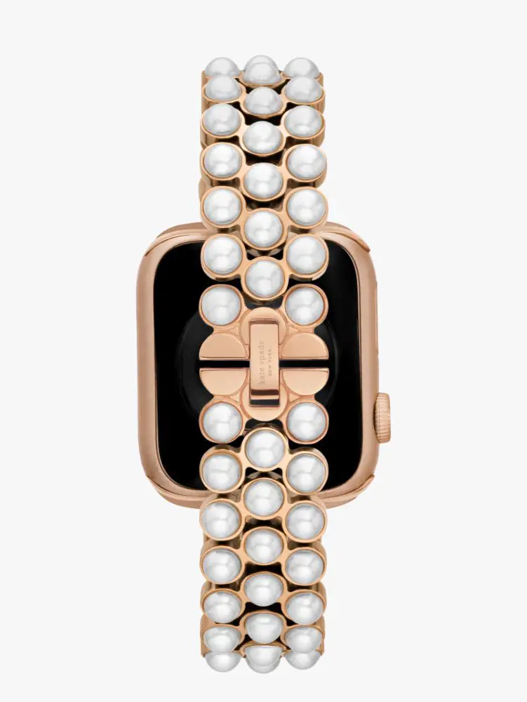 Kate Spade Pearl Gold-tone Stainless Steel 38/40mm Band For Apple Watch®. 3