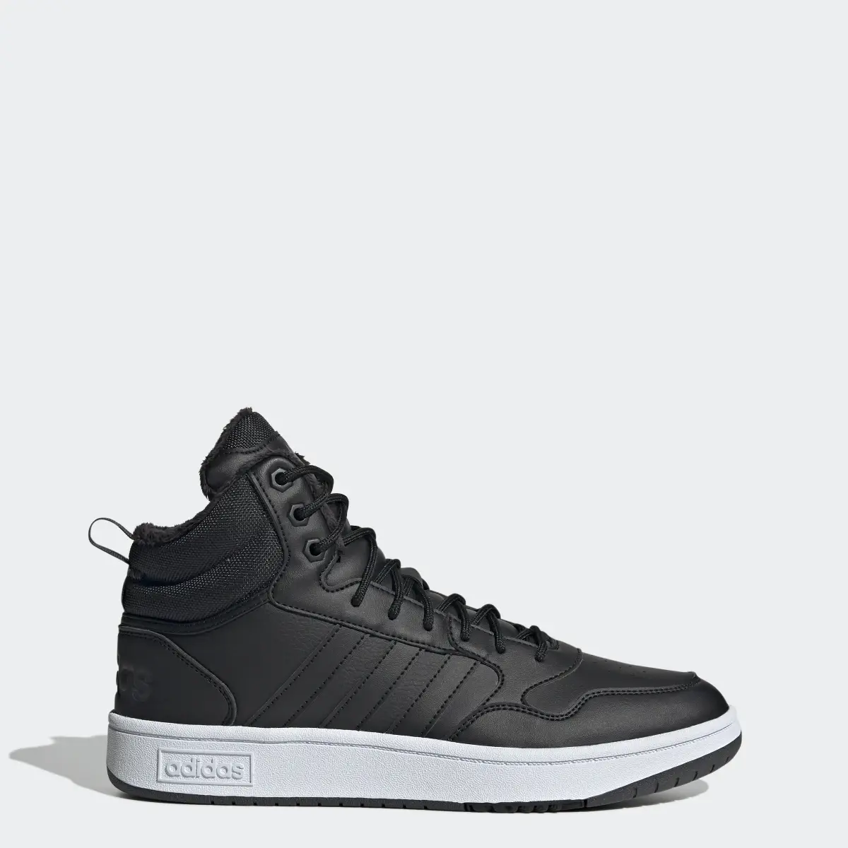Adidas Chaussure Hoops 3.0 Mid Lifestyle Basketball Classic Fur Lining Winterized. 1