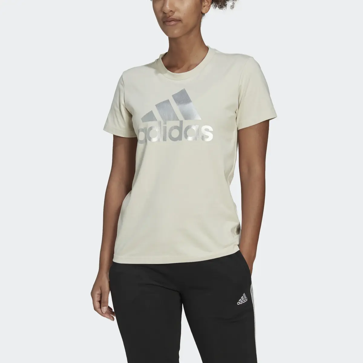 Adidas Essentials Logo Tee. 1