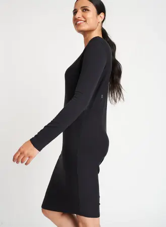 Kit And Ace Wave Long Sleeve Dress. 1