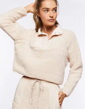 Forever 21 Active Faux Shearling Pullover Cloud
