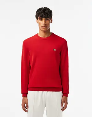 Jersey de hombre en algodón ecológico con cuello redondo
