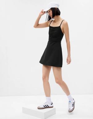 Fit Power Ruched Exercise Dress black