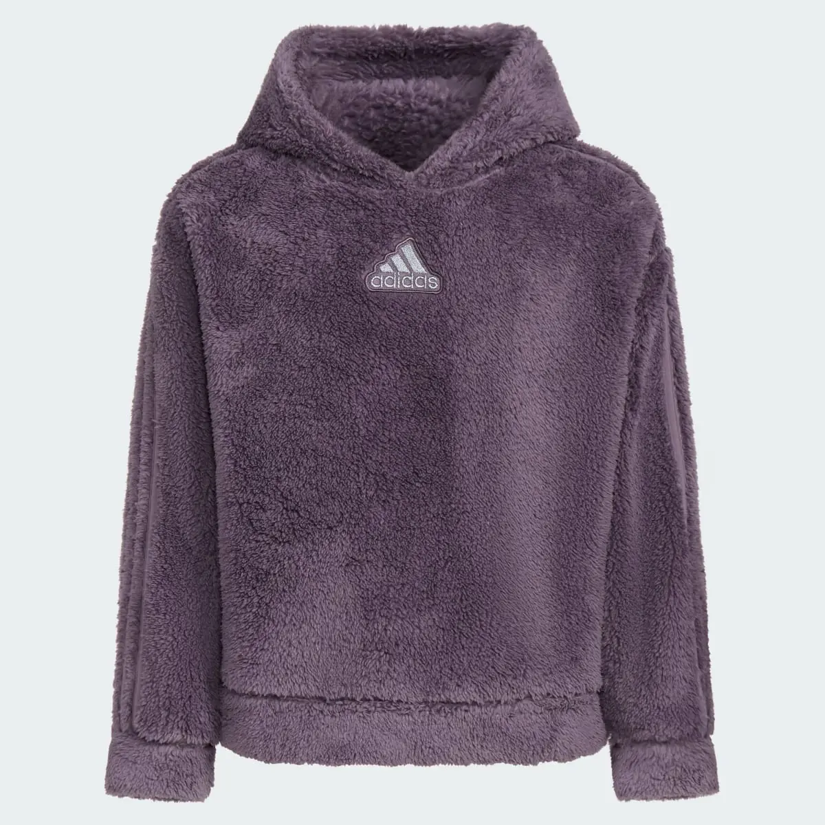 Adidas Long Sleeve Cozy Furry Pullover Hoodie. 3