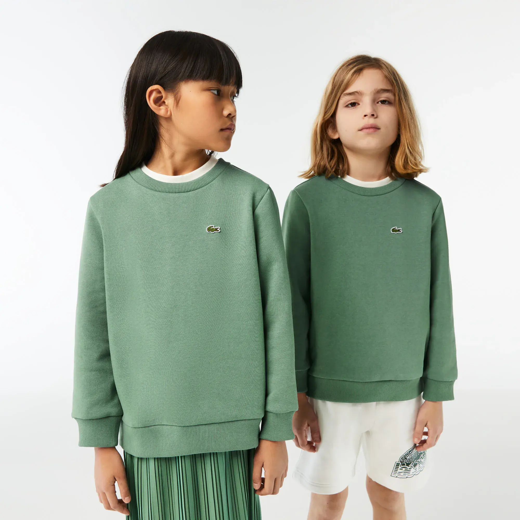 Lacoste Kinder LACOSTE Sweatshirt aus Baumwoll-Flanell. 1