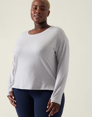 Athleta Uptempo Elevate Top gray