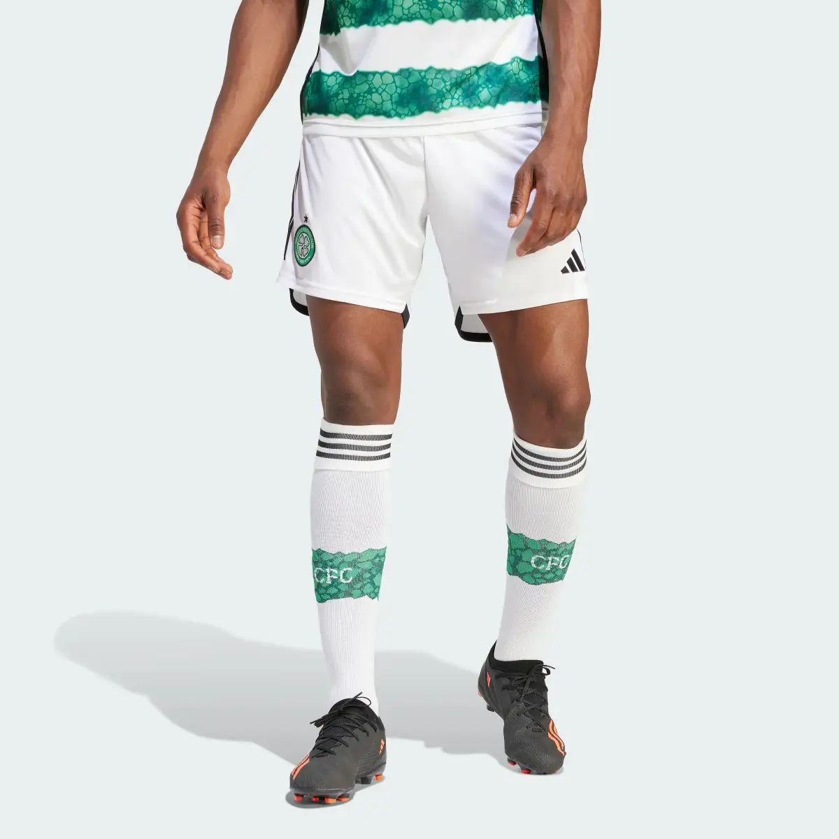 Adidas Celtic FC 23/24 Home Shorts. 1
