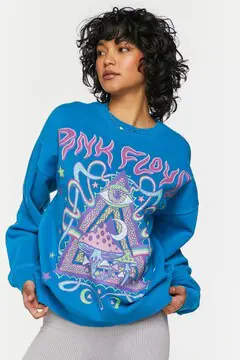 Forever 21 Forever 21 Pink Floyd Graphic Pullover Blue/Multi. 2