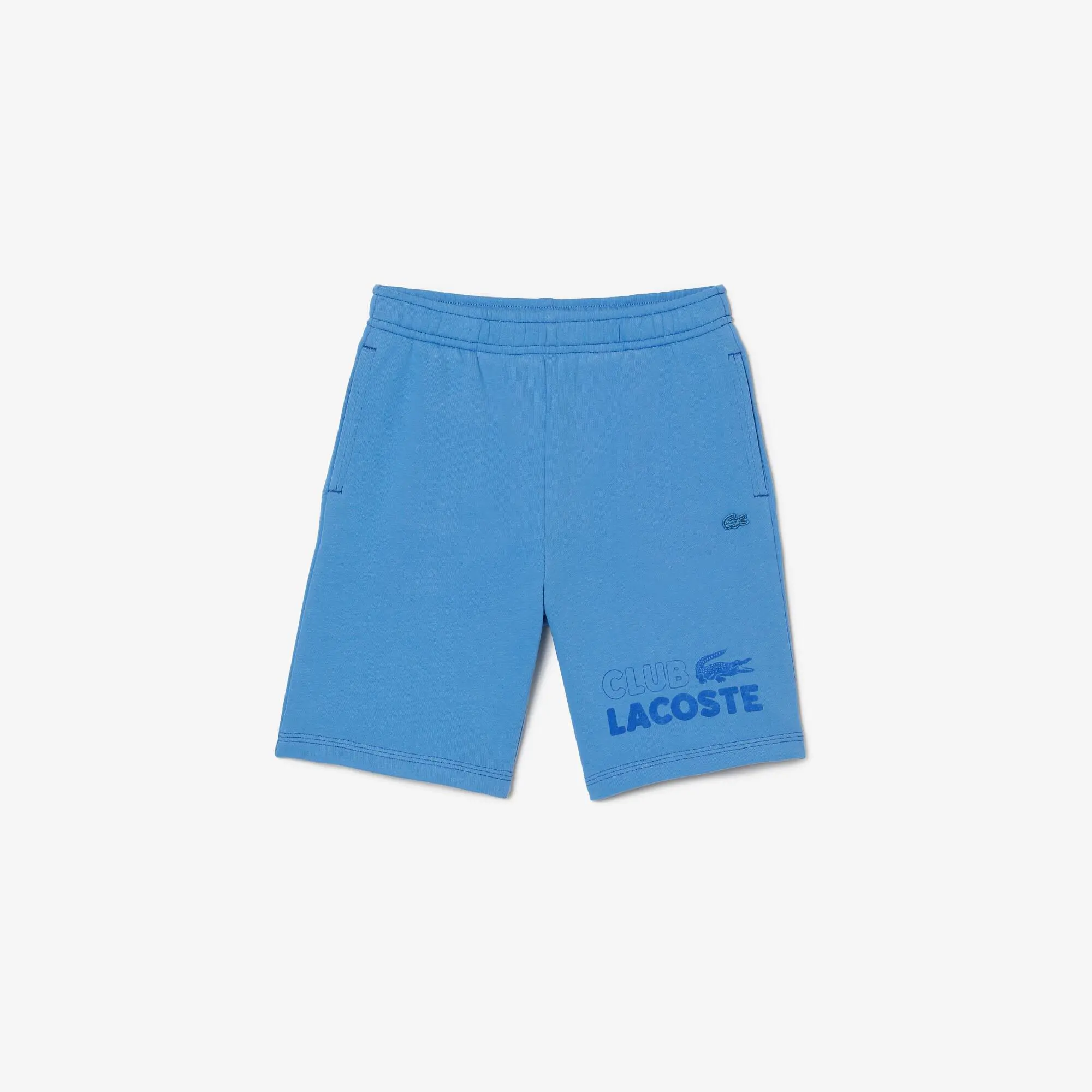 Lacoste Boys’ Branded Organic Cotton Fleece Shorts. 2