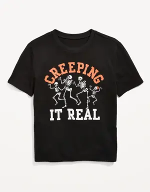 Matching Halloween Graphic T-Shirts for Boys black