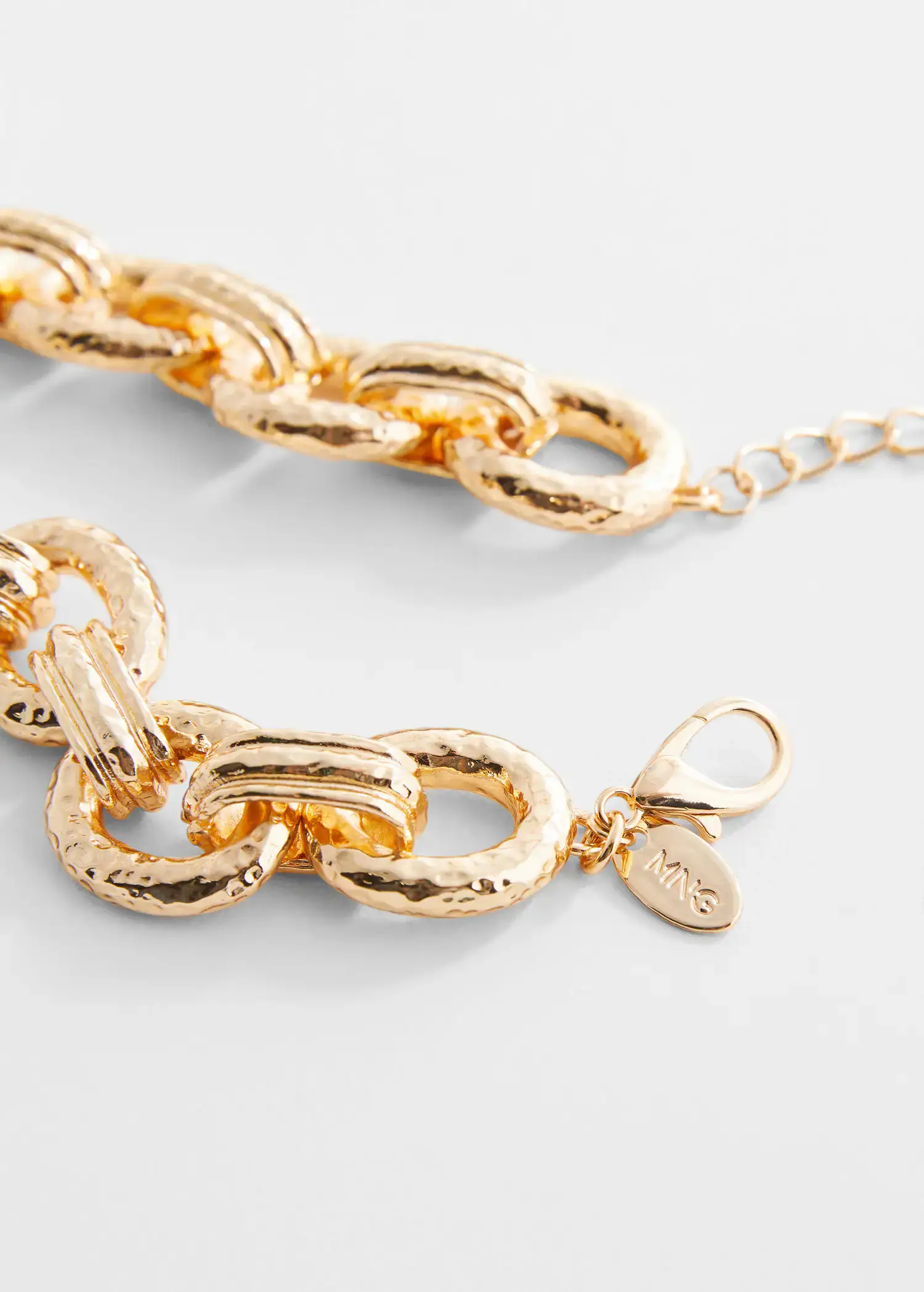 Mango Textured chain necklace. 2