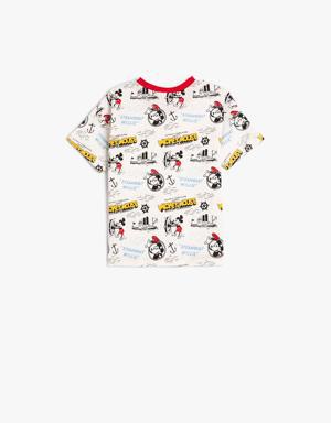 Mickey Mouse Tişört Lisanslı Kısa Kollu Bisiklet Yaka Pamuklu