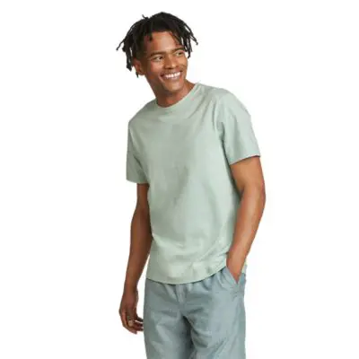 Eddie Bauer Men's Legend Wash 100% Cotton Short-Sleeve Slim T-Shirt. 1