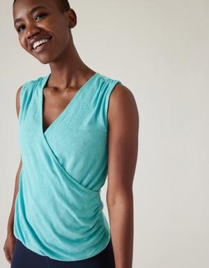 Breezy Wrap Tank green