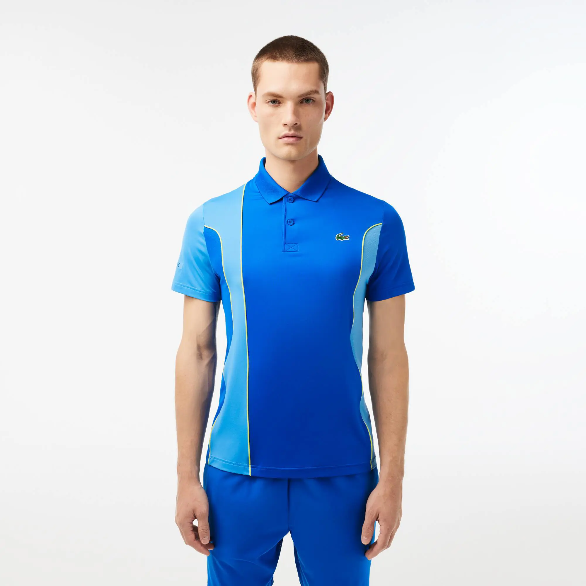 Lacoste Men's Lacoste SPORT x Novak Djokovic Regular Fit Colour-Block Polo. 1