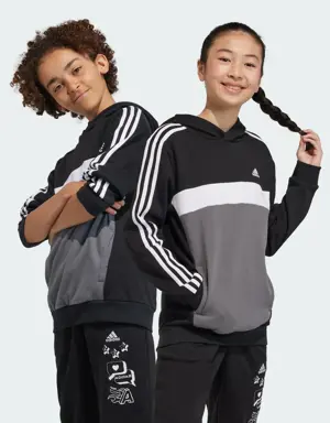 Adidas Bluza z kapturem Tiberio 3-Stripes Colorblock Fleece Kids