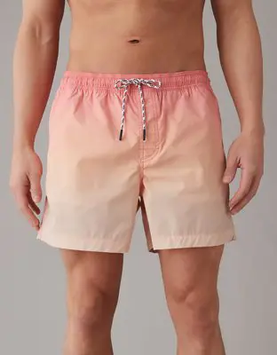 American Eagle Ombre 5" Swim Trunk. 1