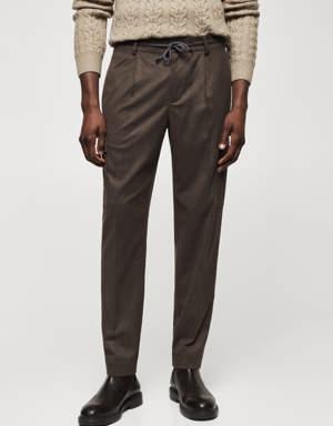 Textured cargo trousers