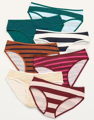Printed Bikini Underwear 7-Pack for Girls