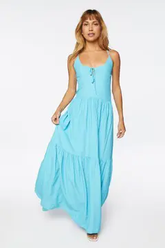 Forever 21 Forever 21 Crisscross Maxi Cami Dress Latigo Bay. 2