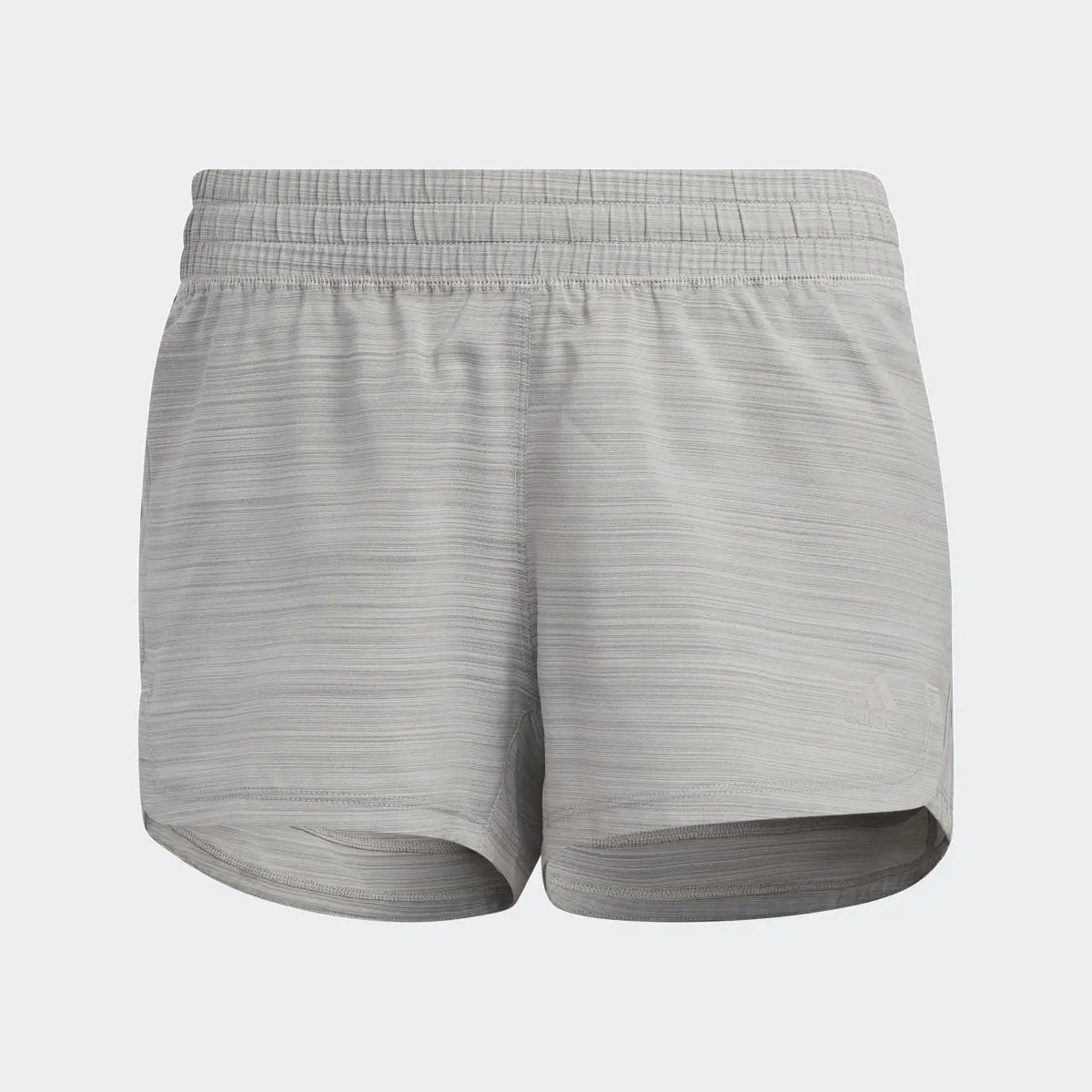 Adidas Pacer Training 3-Stripes Heather Woven Shorts. 1