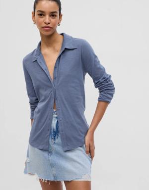 Gap Knit Shirt blue