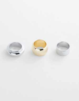 Pack of 3 combined rings