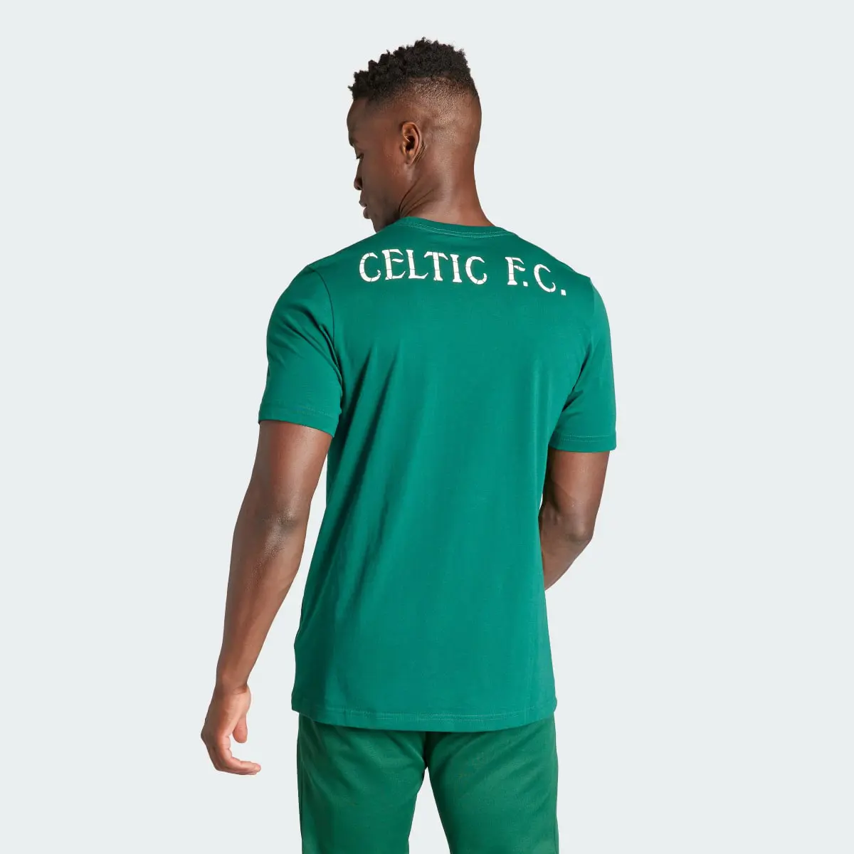 Adidas Celtic FC Essentials Trefoil T-Shirt. 3