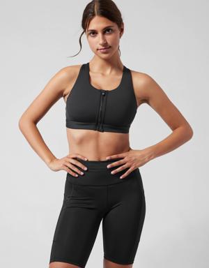 Ultimate Zip Front Bra D&#45DD black