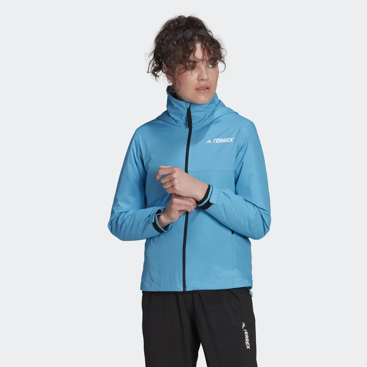 Adidas Terrex Multi RAIN.RDY Primegreen Two-Layer Rain Jacket. 2