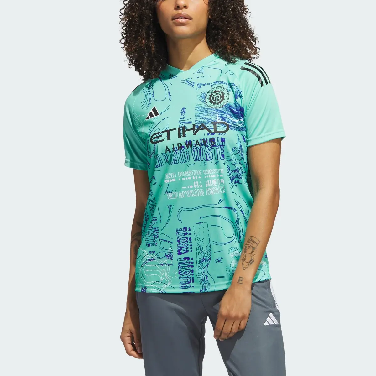 Adidas New York City FC One Planet Jersey. 1